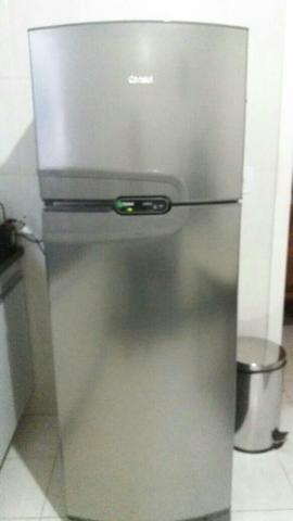 Refrigerador Consul Frost Free inox 340l duplex