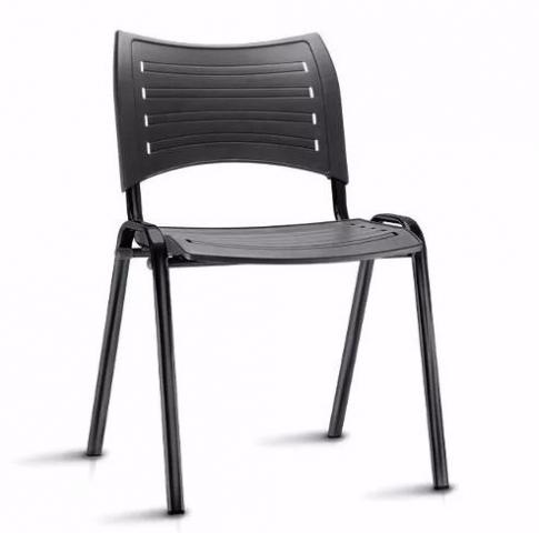 Cadeira ISO Fixa - cor preta - Novas