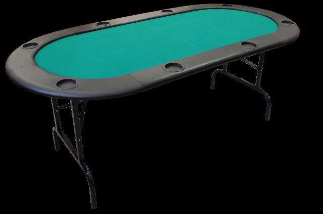 Mesa Poker Oval Luxo com Pé dobravel