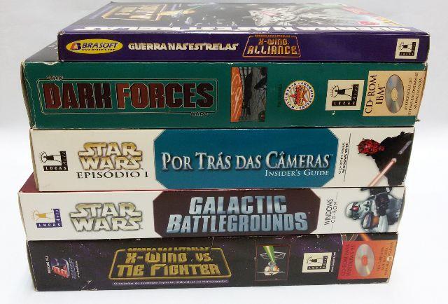 Lote 5 jogos Star Wars - originais e completos