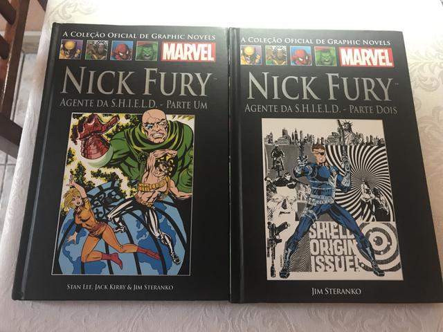 Coleção de Graphic Novels Marvel-Nick Fury Parte 1 e 2