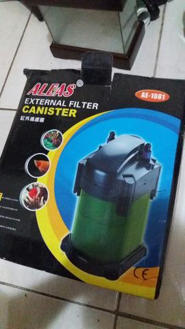 Filtro canister + aquecedor + filtro UV