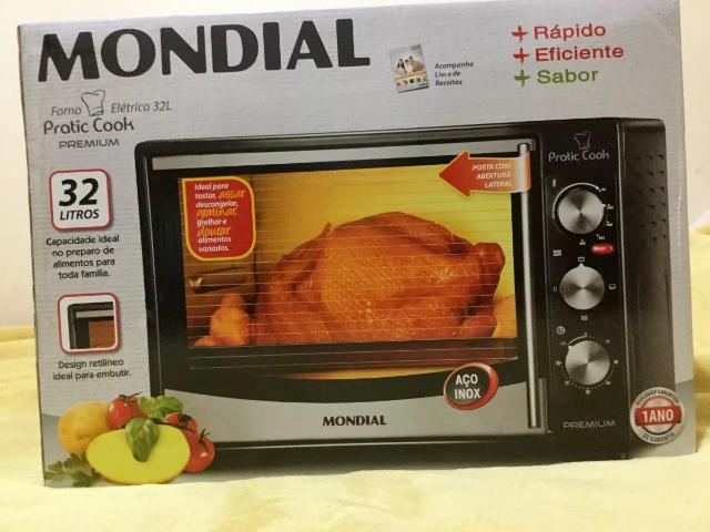Forno Elétrico Mondial Pratic Cook Premium 32l (NOVO)