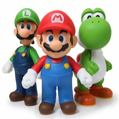 Mario, Luigo e Yoshi - Frete Grátis