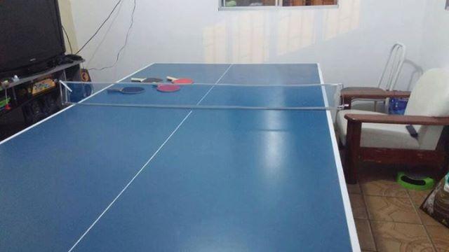 Mesa de ping pong tamanho oficial completa