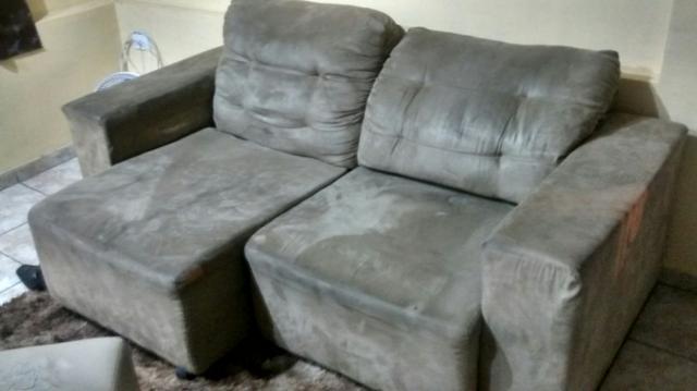 Sofa retrátil e reclinável 3 lugares