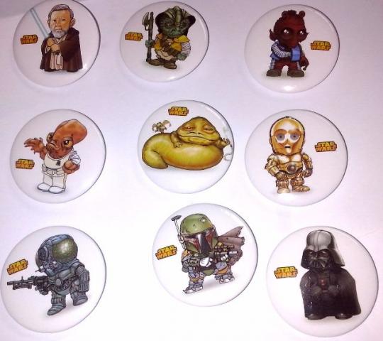 Coleção de bottons Star Wars