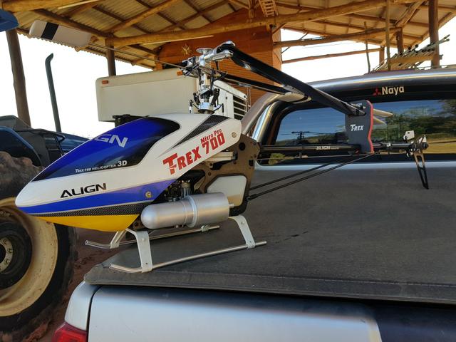 Helicóptero Trex 700 Nitro + acessórios