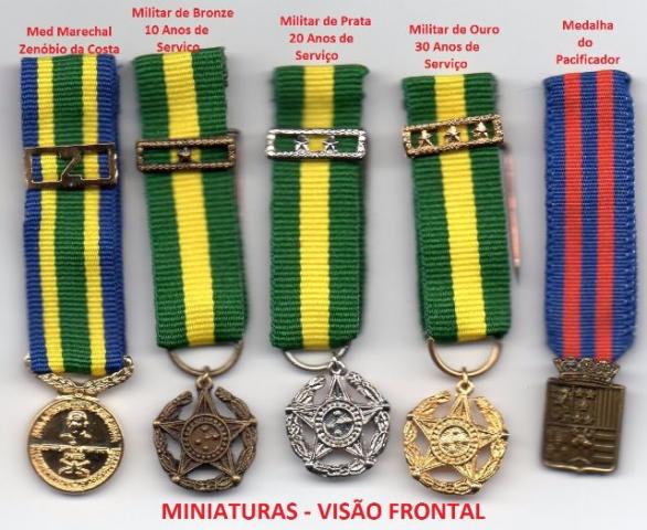 5 Miniaturas Novas de medalhas militares - Veja As Fotos