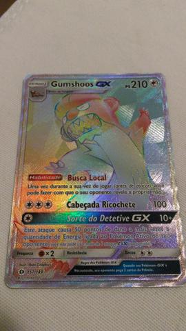 Card Pokémon - Gumshoos GX (Evolui de Yungoos)