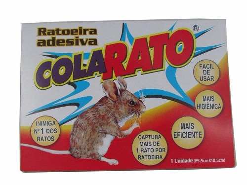 Ratoeira Adesiva Cola Matar Grudar Ratos Armadilha Frete R$9