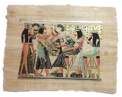 Papiro Egípcio Autêntico Feito No Cairo Egito Pronta