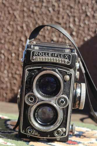 Camera Fotografica Rolleiflex Com Fotômetro