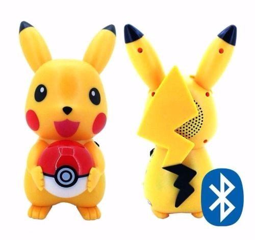 Caixa De Som Pokémon Led Bluetooth Pikachu Mp3 Rádio