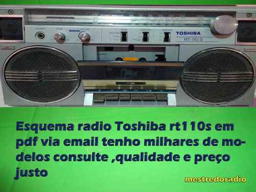Esquema Radio Toshiba Rt110s Rt 110 Rt 110 Rt110 Rt 110s