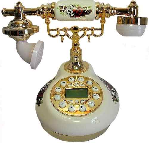 Telefone Modelo Antigo Porcelana Chinesa Rv
