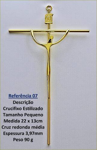 Crucifixo Parede Liso Católico Artesanato Decoração Ref07