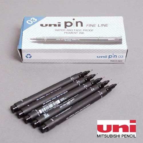 Caneta Nankin/nanquim Uni Pin Fine Line 0.05 A 0.8 A Unidade