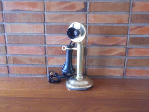 Antigo Telefone Castiçal Western Electric Anos 10 U S A