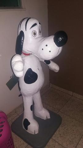 Cão de Fibra para decorar frente de PetShop