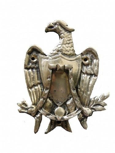 Aldrava Águia Em Bronze Bate Porta Artesanal Decoração
