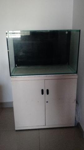 Móvel + Vidro para aquário com SUMP traseiro - 160L