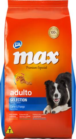 Ração Max Premium Especial Adultos Selection Carne e Frango 15 KG