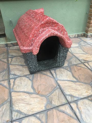 Casa casinha pra cachorro em cimento