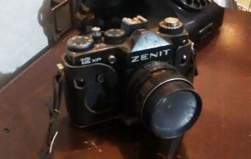 Camera Fotografica Antiga Zenit 12 Xp Maquina Frete G