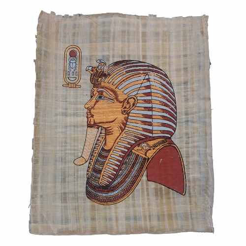 Papiro Faraó Tutankamon Egípcio Autêntico Pronta Entrega