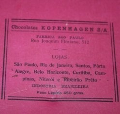 Kopenhagen- Fabrica De Chocolates Antiga Caixa De Papelão
