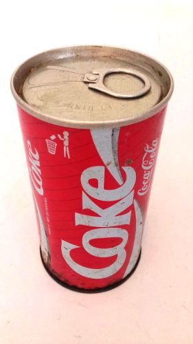 Lata Antiga De Coca Cola De Aço Anos 70 - Lacrada