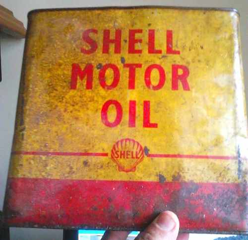 Lata De Oleo Shell Motor Oil  Lts