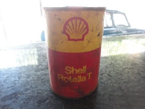 Lata De Óleo Antiga Shell