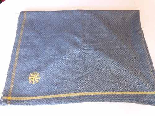 Cobertor De Bordo Da Antiga Empresa Varig Na Cor Azul