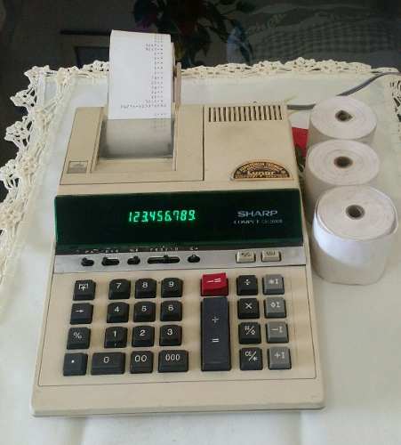 Calculadora Sharp Antiga Compet Cs  B Funcionando