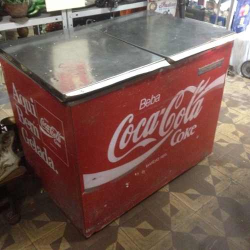 Freezer Geladeira Antiga Coca-cola Raro Antigo