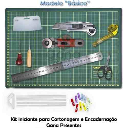 Kit Iniciante Cartonagem Básico-45x30 Frete Grátis
