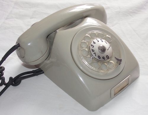 Aparelho Telefônico Ericson Antigo Cinza