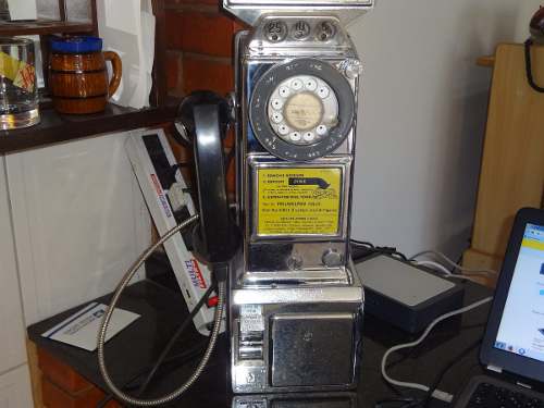 Rarissimo Telefone Antigo Orelhão Americano Anos 