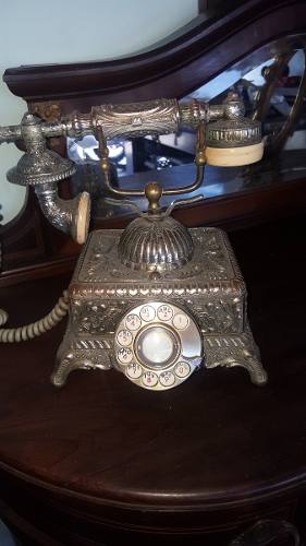 Telefone Antigo Em Metal (only Wood)
