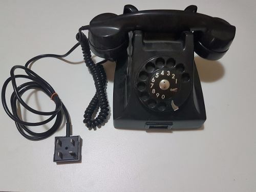 Telefone Antigo Ericsson, Preto, Modelo Baquelite 