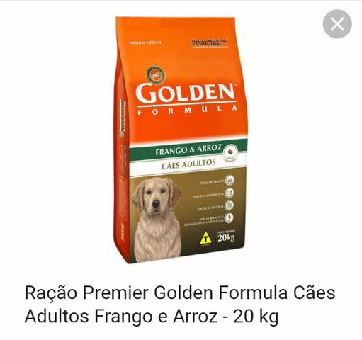Ração Golden fórmula adultos 20kg Premier