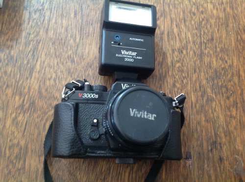 Camera Analogica Antiga Vivitar Vs C/lente Extra