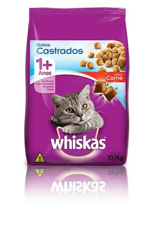 Ração Whiskas carne para Gatos Castrados 10,1 KG
