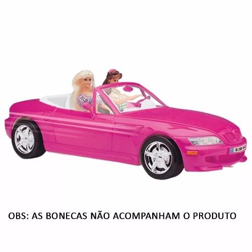 Carrinho Roadster Conversível P/ Boneca Barbie - 46cm -