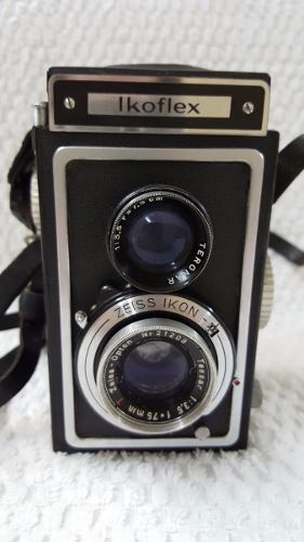 Máquina Fotográfica Antiga Zeiss-ikon De Coleção