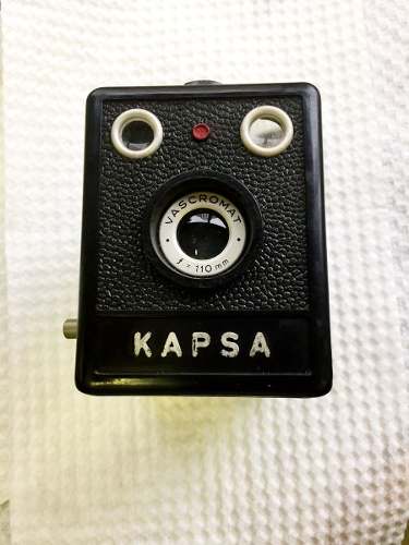 Máquina Fotográfica Kapsa Antiga Para Colecionador