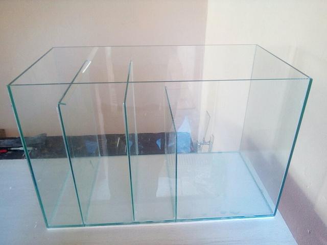 Aquario com vidro jateado