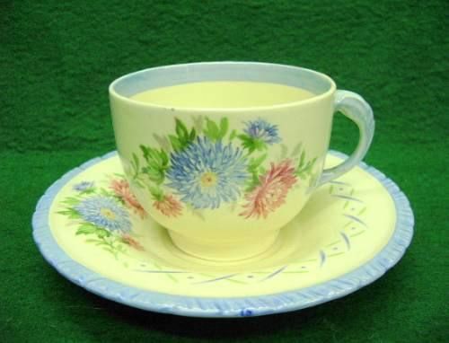 Porcelana Xicara Chá Antiga Inglesa Flores